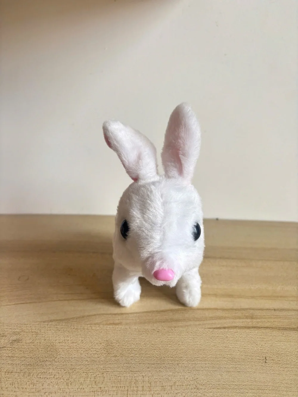 Plush Pet Bunny Toy - White and Pink